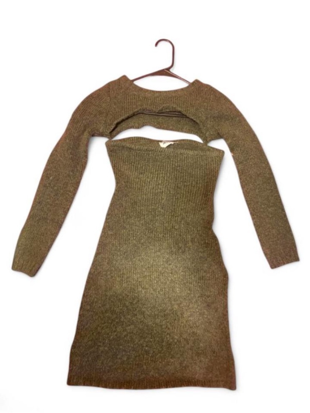 Princess Polly Knit Two-Piece Olive Green Dress Set